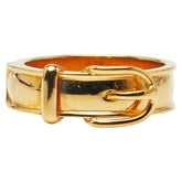 エルメス ブックル セリエ ベルト モチーフ スカーフリング ゴールド メッキ レディース HERMES 【中古】